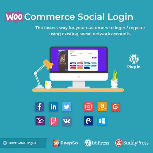 WooCommerce Social Login – WordPress Plugin