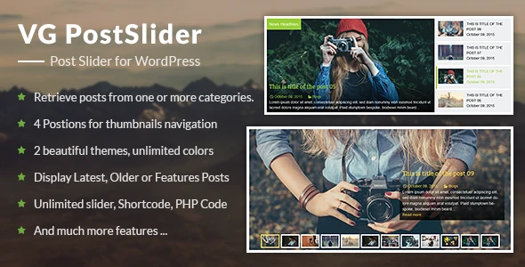 VG PostSlider – Post Slider for WordPress