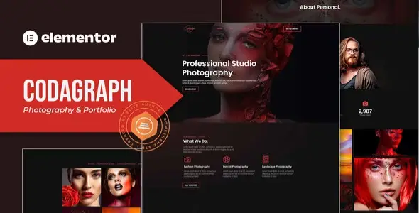 Codagraph – Photography & Portfolio Elementor Template Kit
