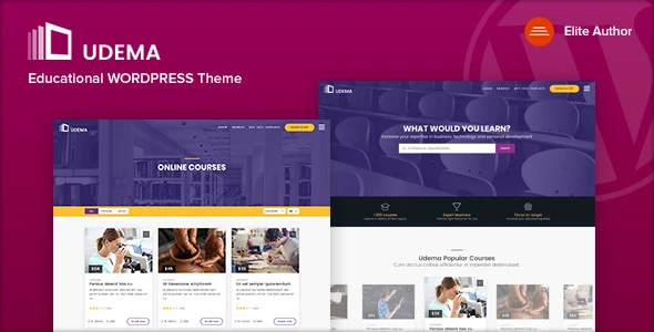 UDEMA – Modern Educational WordPress Theme