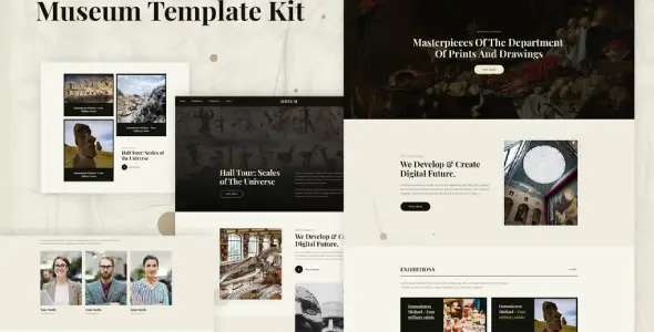 Ozeum – Modern Art Gallery & Museum Elementor Template Kit