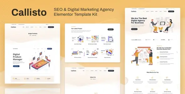 Callisto – SEO & Digital Marketing Agency Elementor Template Kit
