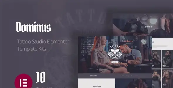 Dominus – Tattoo Studio Elementor Template Kits