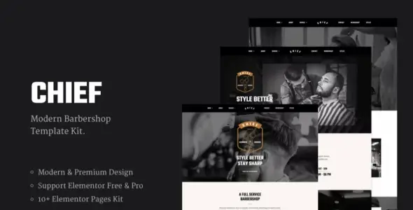 Chief – Modern Barbershop Template Kit