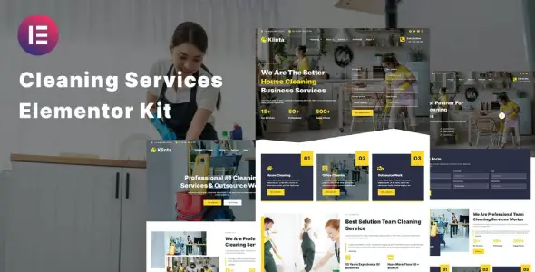 Klinta – Cleaning Services Elementor Template Kit