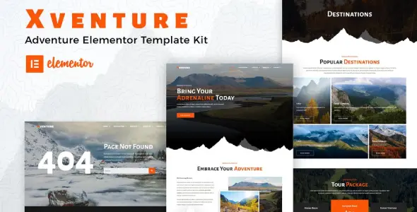 Xventure – Travel Elementor Template Kit