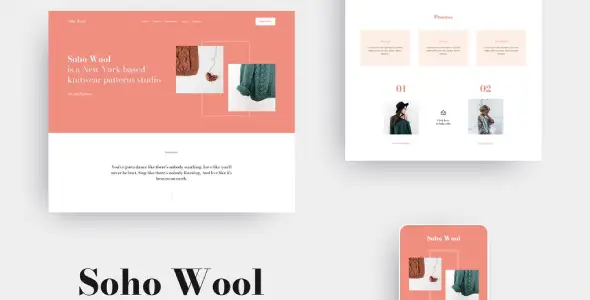 SohoWool – Handmade Craft Patterns Elementor Template Kit