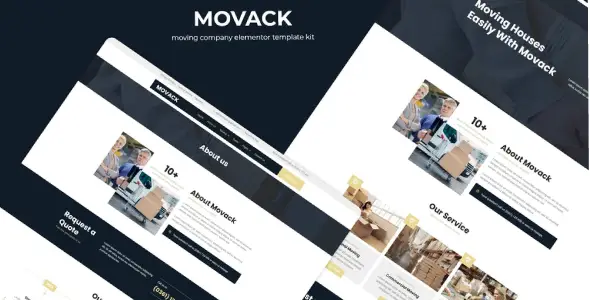 Movack – Moving Company Elementor Template Kit