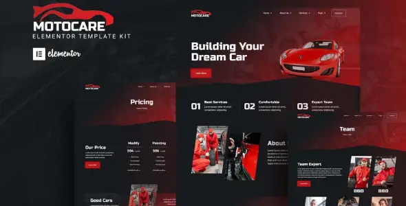 Motocare – Automotive Elementor Template Kit