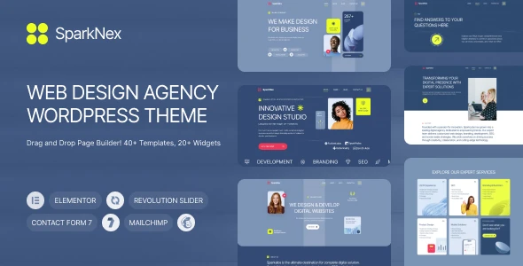 Sparknex – Creative Web Design Agency WordPress Theme