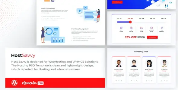 HostSavvy – Web Hosting Elementor Template Kit